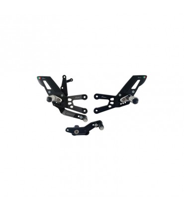 Lightech Pedane Regolabili con Poggiapiedi Snodati Honda CBR 600 RR (2007-25) FTRHO014W