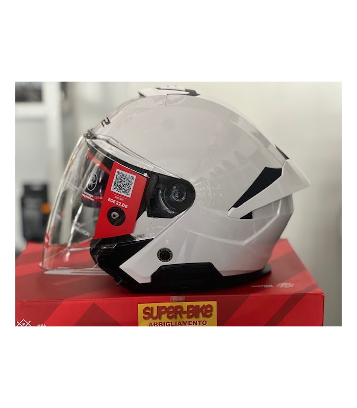 Casque jet LS2 OF618 Verso 2 blanc