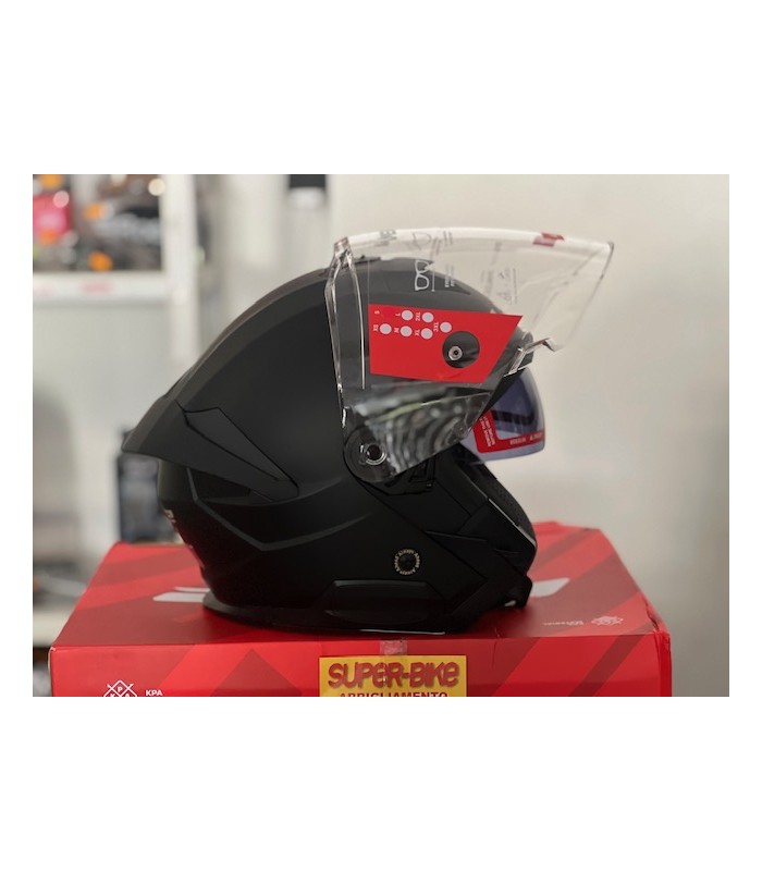 Casco jet LS2 OF618 Verso 2 nero opaco