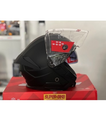 Helm jet LS2 OF618 Verso 2 schwarz matt