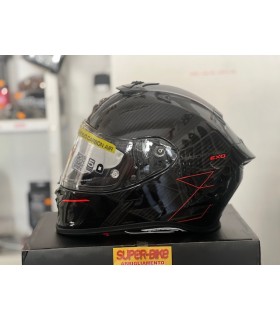 Casque Scorpion Exo R1 Evo Carbon Air Cynergy rouge