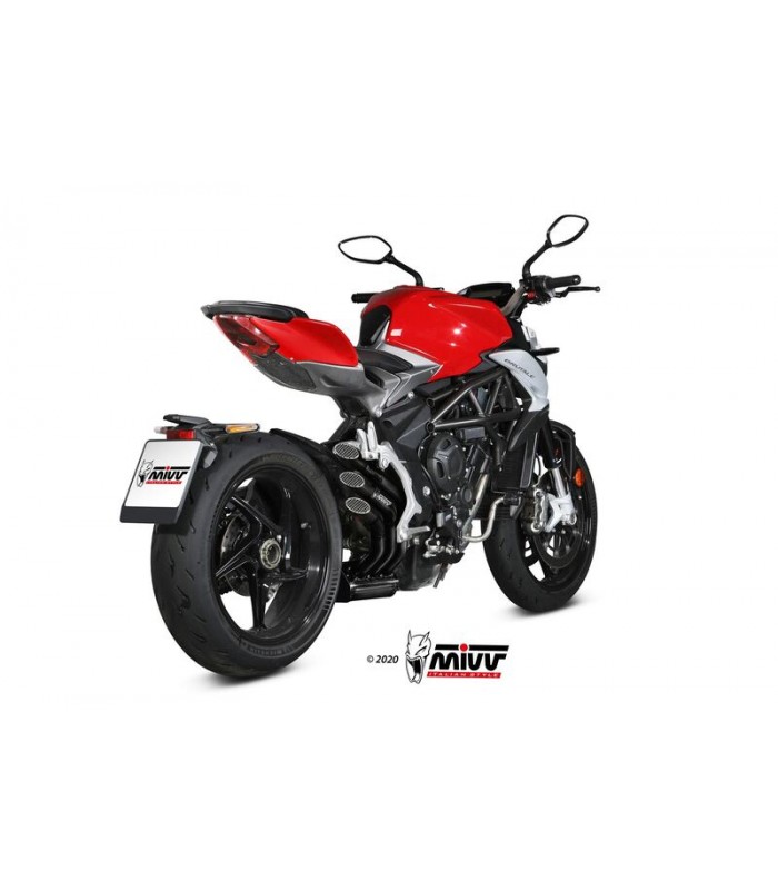 Mivv Speed Edge Steel Black MV agusta Brutale 800 (2017-23)