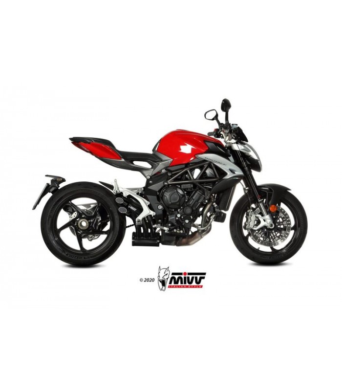 Mivv Speed Edge Steel Black MV agusta Brutale 800 RR (2017-25)