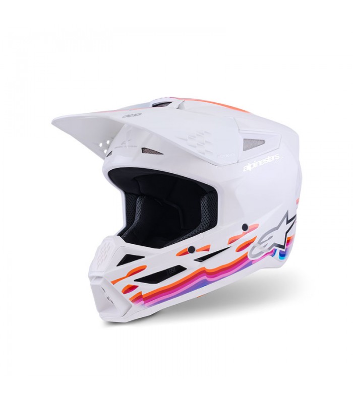 Casque cross Alpinestars SM3 Force blanc