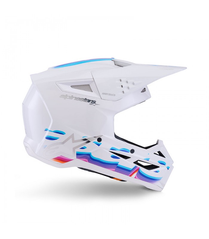 Helm cross Alpinestars SM3 Force weiss