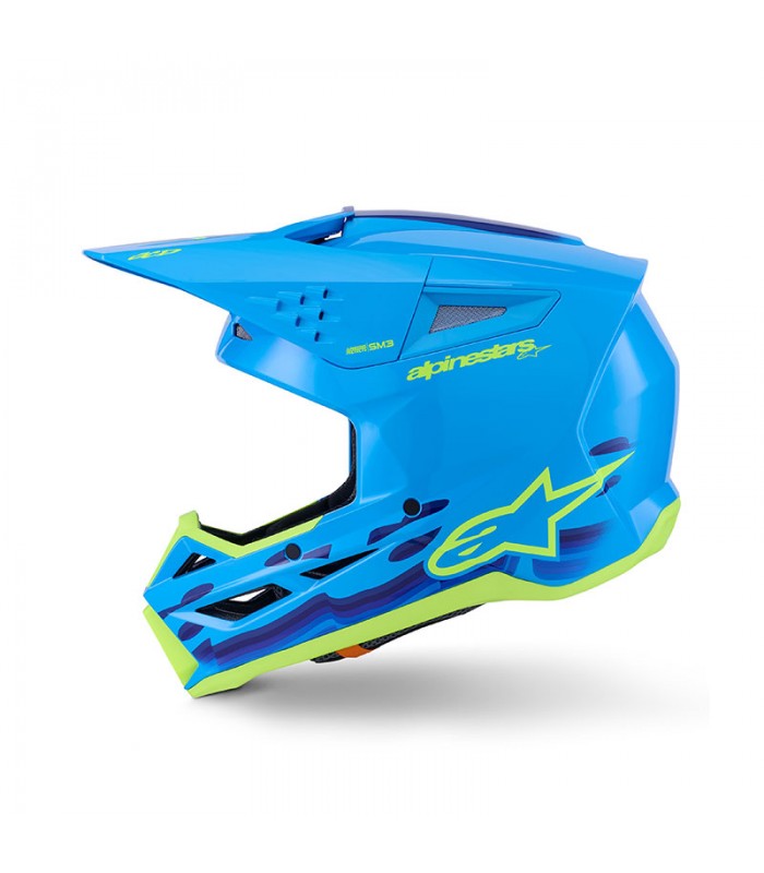 Casco cross Alpinestars SM3 Force Cyan