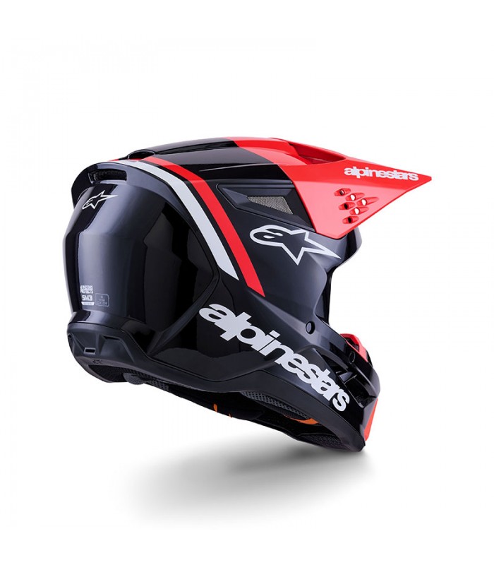 Helm cross Alpinestars SM3 Radium schwarz rot