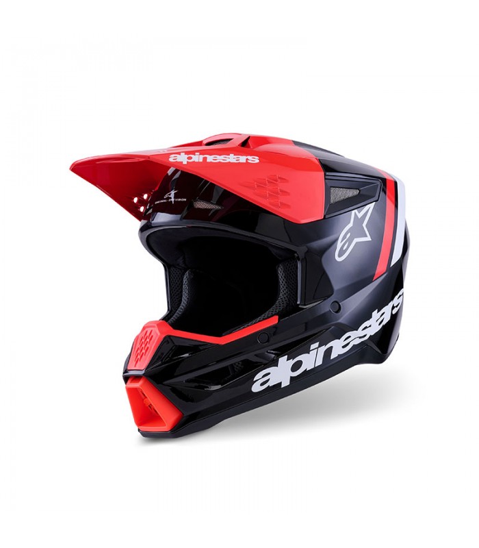 Helm cross Alpinestars SM3 Radium schwarz rot