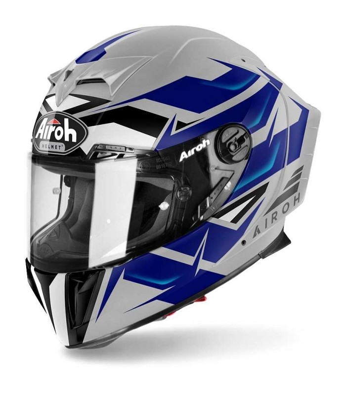 Casco Airoh Gp 550 S Wander grigio blu