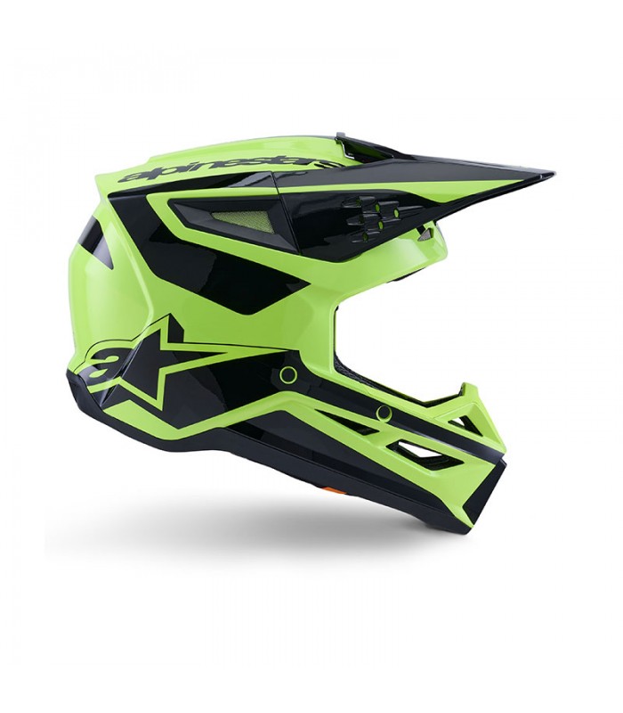 Casco cross Alpinestars SM3 Heat giallo