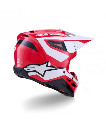 Casque cross Alpinestars SM3 Heat rouge