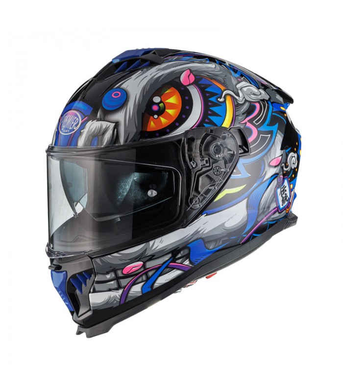 Premier Typhoon LY 18 blue helmet