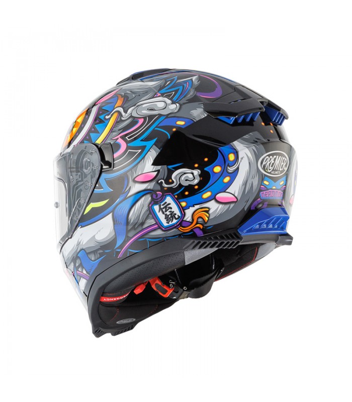 Helm Premier Typhoon LY 18 blau