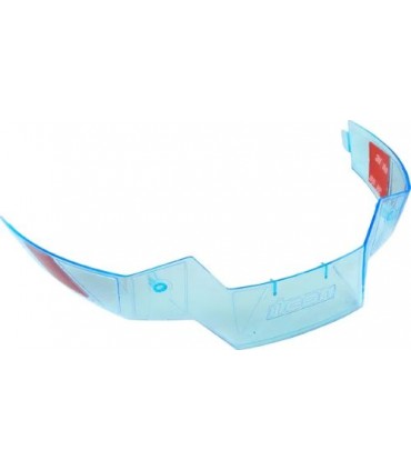 Icon Airflite rear spoilers Dayglo Blue