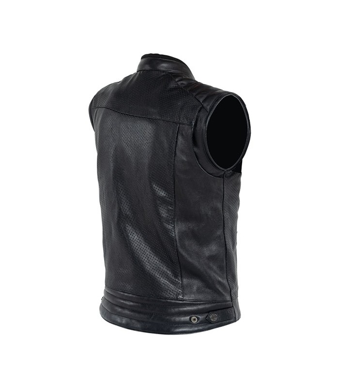 John Doe Storm Leather Vest Black