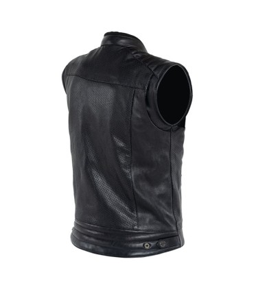John Doe Storm Leather Vest Black