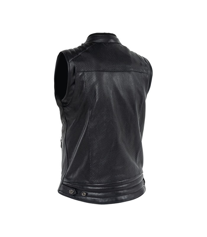 John Doe Storm Leather Vest Black