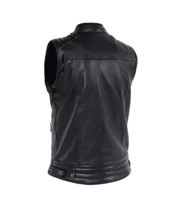 John Doe Storm Leather Vest Black