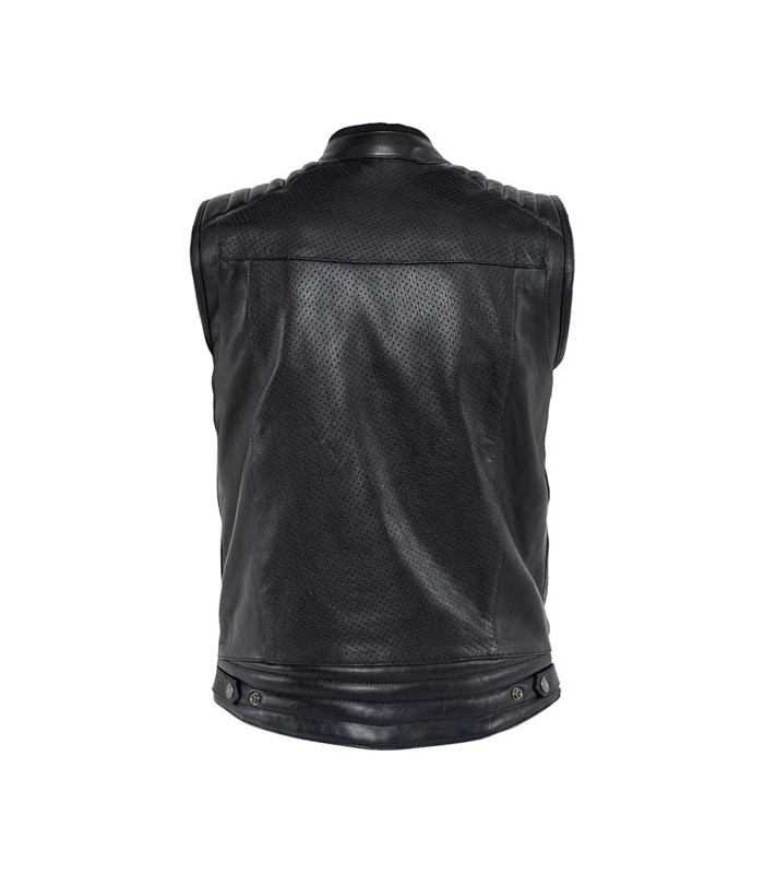 John Doe Storm Leather Vest Black