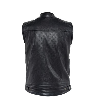 John Doe Storm Leather Vest Black