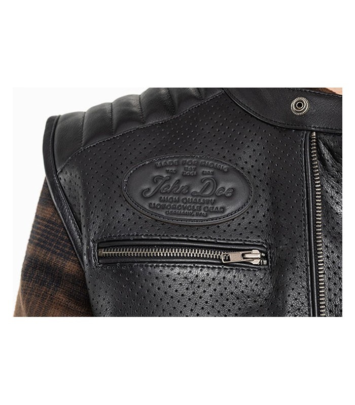 John Doe Storm Leather Vest Black