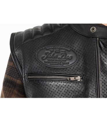John Doe Storm Leather Vest Black