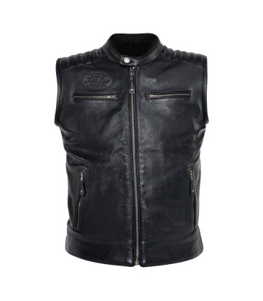 John Doe Storm Leather Vest Black