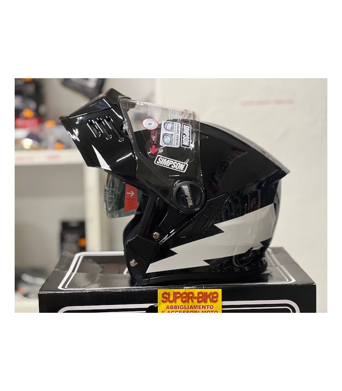 Simpson Darksome Hellfire flip up helmet