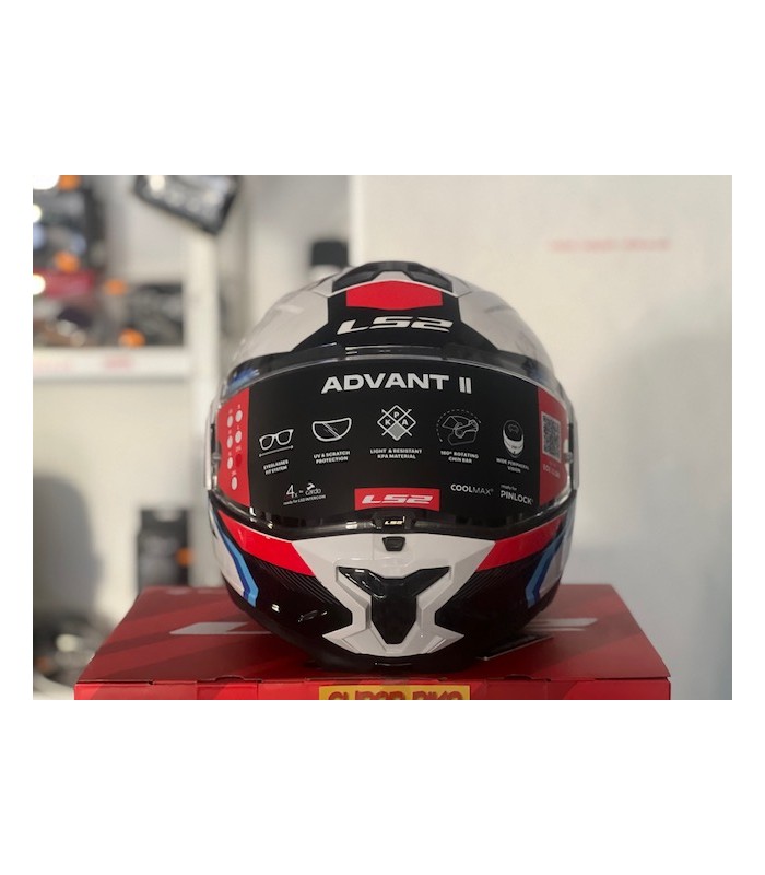 LS2 FF910 Advant 2 Triple blue red helmet