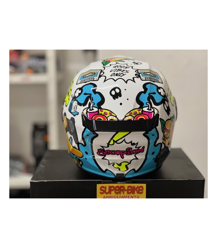 Casco bambino Scorpion Exo-Jnr Air Fun bianco