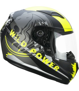 Casco bambino Cgm 265g LUCKY WILD Nero Giallo Fluo Opaco