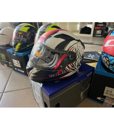 Casco bambino Cgm 265g LUCKY WILD bianco Opaco