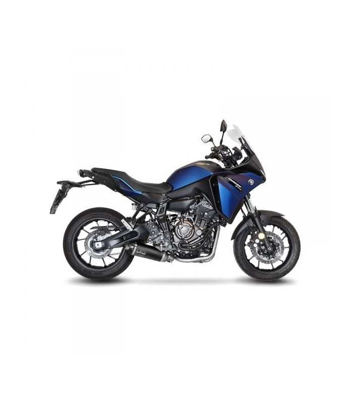 Leovince Yamaha TRACER 7 GT (2021-24) LV ONE EVO Inox Black CH - Full System - Endcap Carbon