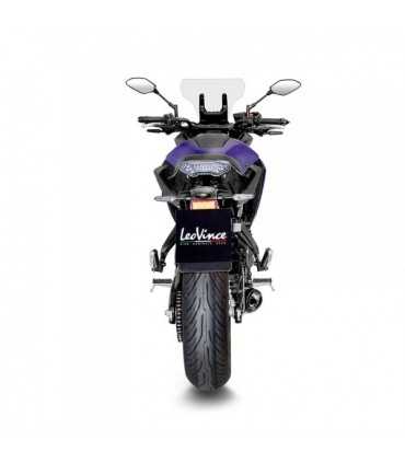 Leovince Yamaha TRACER 7 GT (2021-24) LV ONE EVO Inox Black CH - Full System - Endcap Carbon