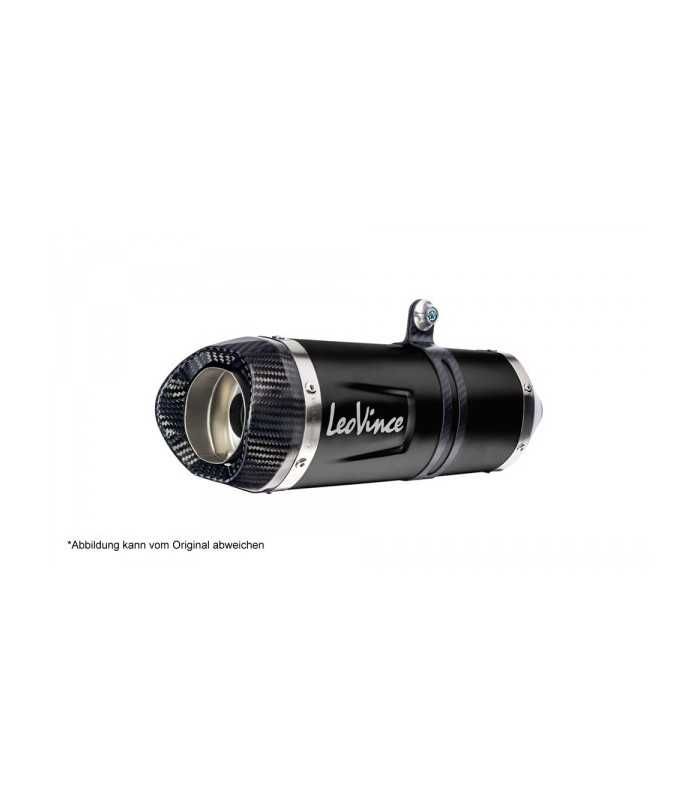 Leovince Yamaha TRACER 7 GT (2021-24) LV ONE EVO Inox Black CH - Full System - Endcap Carbon