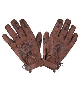 By City Second Skin Tatoo brown gloves