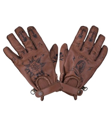 Gants By City Second Skin Tatoo marron