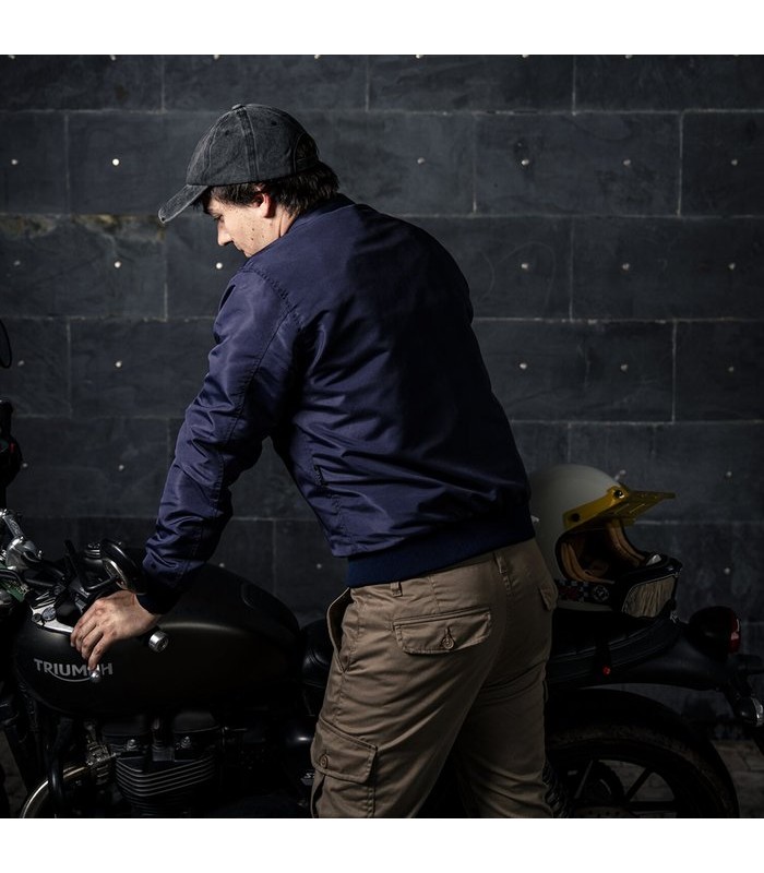 Giacca moto By City Bomber blu