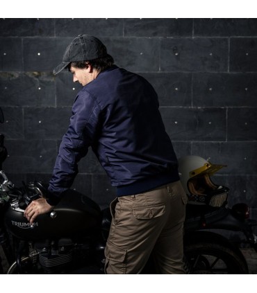 Giacca moto By City Bomber blu