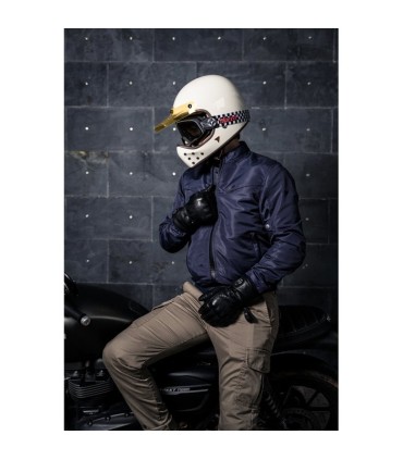 Veste moto By City Bomber bleu