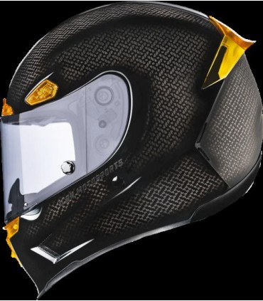 Helm Icon Airframe Pro Carbon 4TRESS schwarz gold