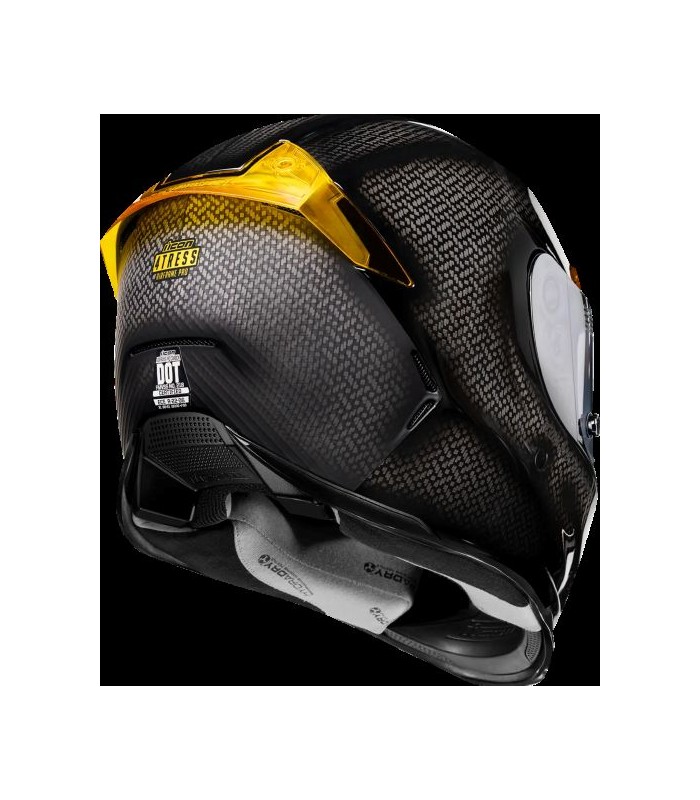 Helm Icon Airframe Pro Carbon 4TRESS schwarz gold