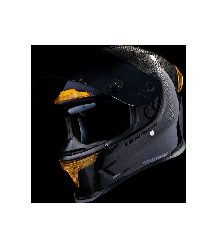 Helm Icon Airframe Pro Carbon 4TRESS schwarz gold