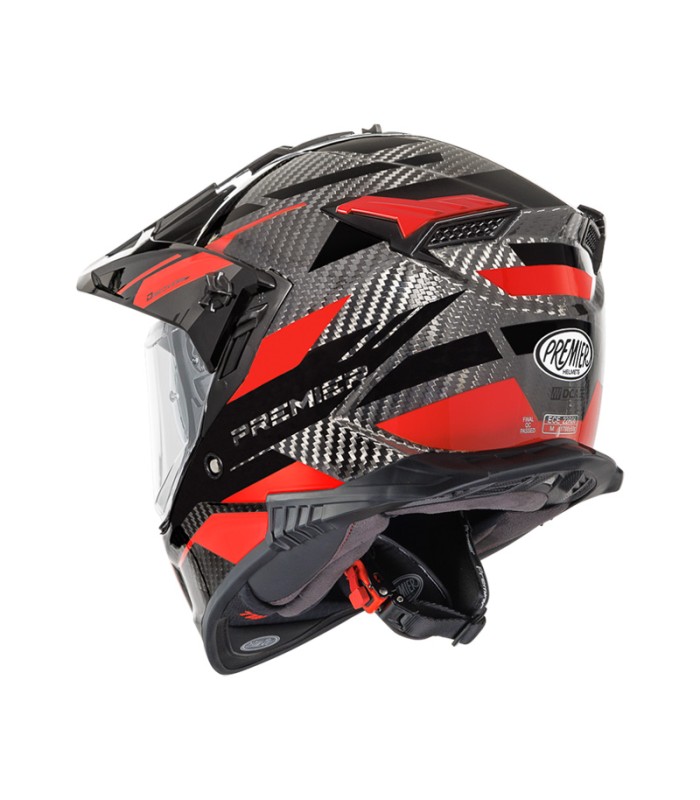 Casco Premier Discovery carbon EA 2 rosso