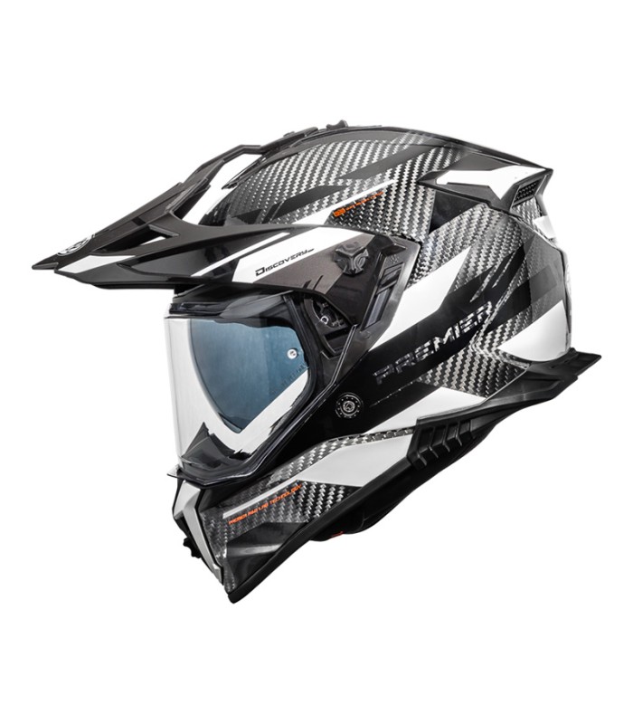 Casque Premier Discovery carbon EA 8 blanc