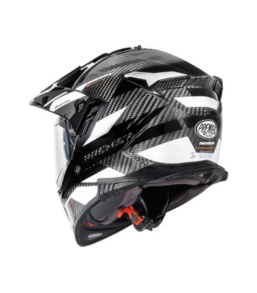 Casque Premier Discovery carbon EA 8 blanc