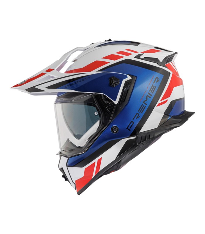 Casque Premier Discovery GL 13 blanc rouge