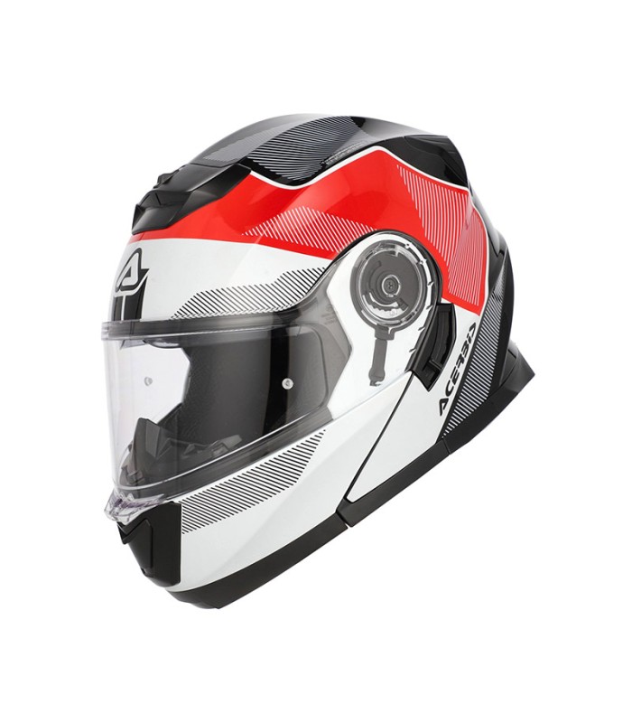 Casque Acerbis Serel blanc rouge