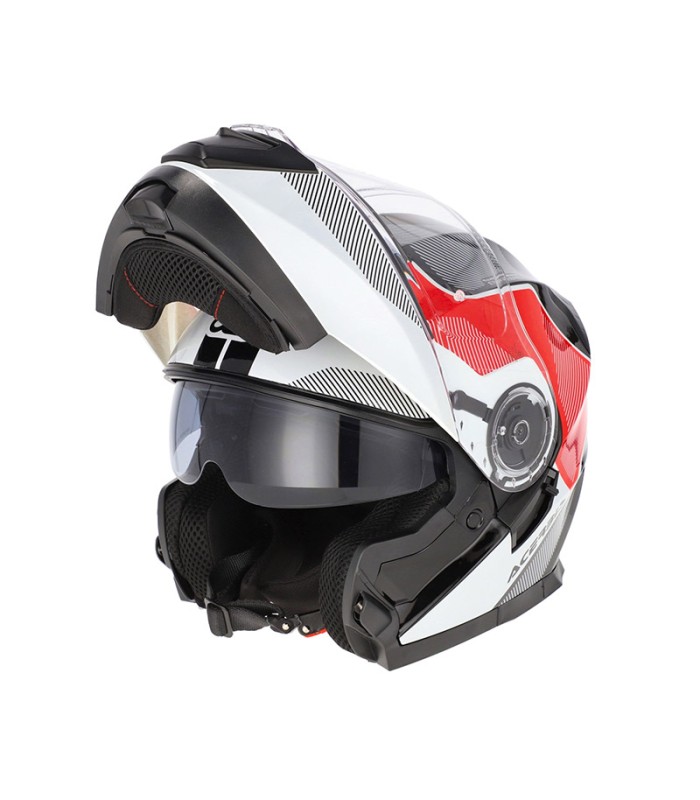 Acerbis Serel flip up white red helmet