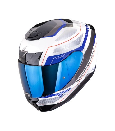Motorrad helm Scorpion Exo 391 Leo weiss